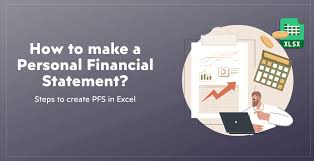 How to make a personal finance statement